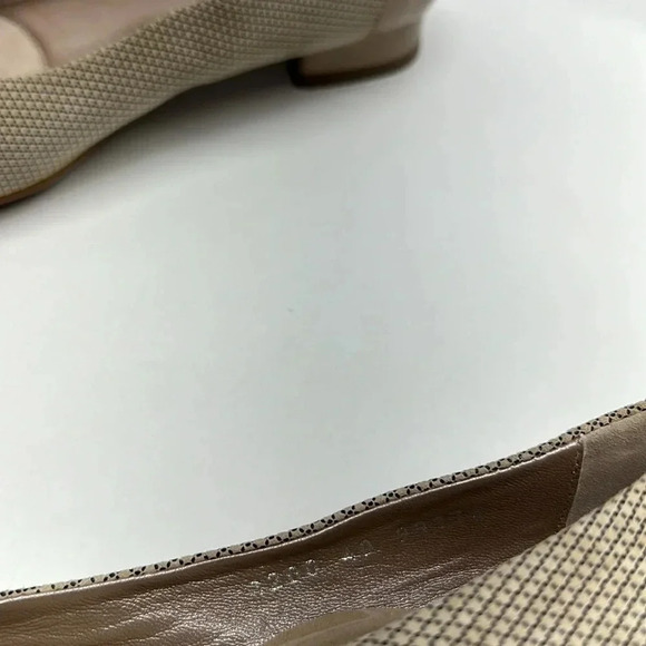 BeautiFeel Karen Shoes Houndstooth Cap Toe Patent Leather Slip On Tan Size 40 9 - Picture 6 of 12